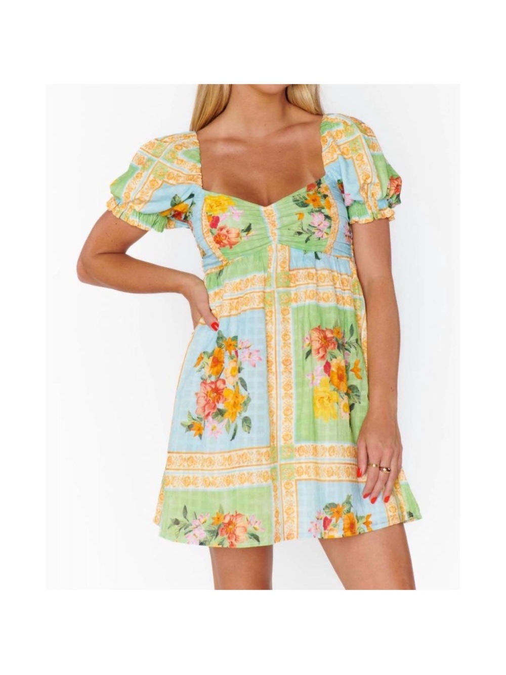 NEW SHOW ME YOUR MUMU annabelle dress in green